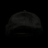 803 Richardson Inverted 3D Carolina Black Relaxed Trucker Hat