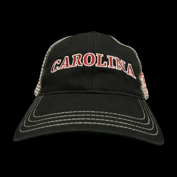 Richardson 111 SC 864 Carolina Black Steel Relaxed Trucker Hat