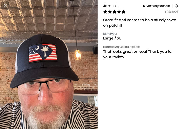 Richardson 110 South Carolina 803 Patriotic Fitted Hat