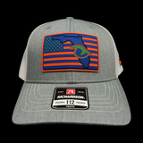 Richardson 112 Heather Gray White FL Youth Performance Trucker Hat