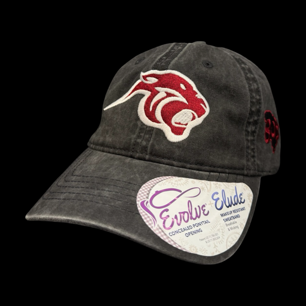 Infinity Pelion Special Edition Washed Black Ladies Ponytail Hat