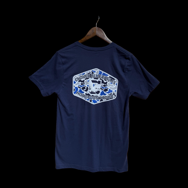 Hometown Proud Clover Blue Eagles Camo 803 Special Edition Premium Cotton Tee