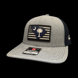 Richardson Heather Navy Performance PVC Trucker Hat