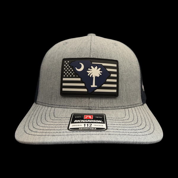 Richardson Heather Navy Performance PVC Trucker Hat