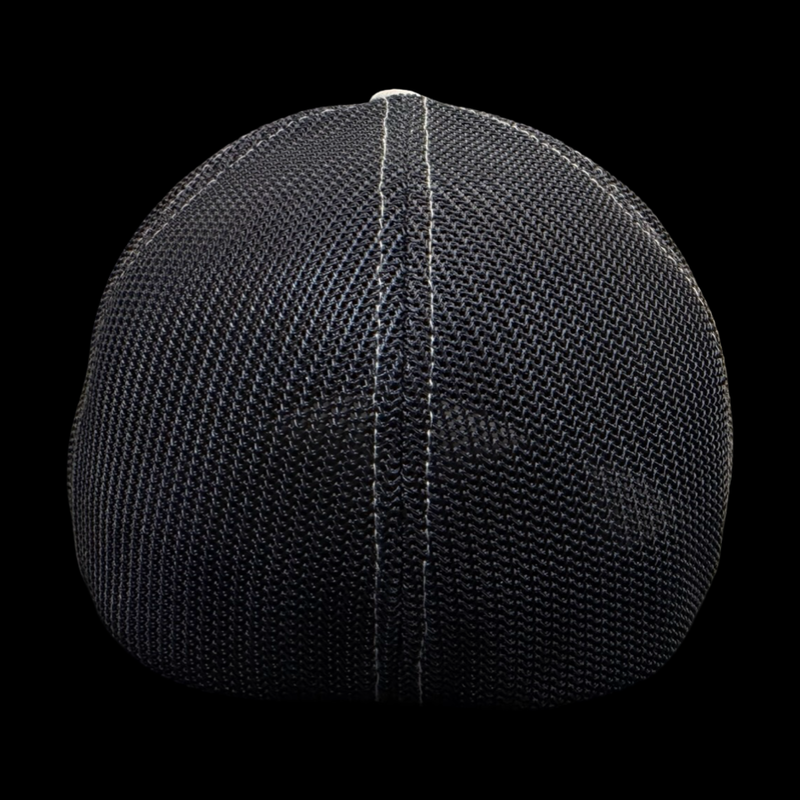 Richardson Flexfit Heather Navy Performance PVC Patch Patriotic Fitted Trucker Hat