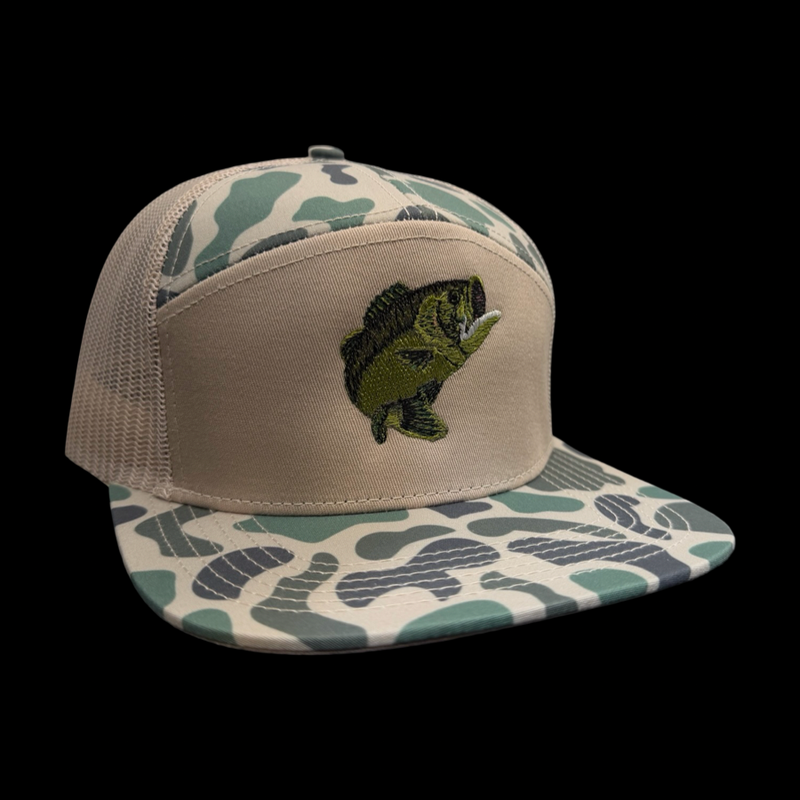 Lost Bass Oldscool Marsh 7 Panel Flatbill Hat