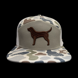 Lost Dog Oldscool White Sand Flat Bill Camo Hat