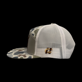 Lost Dog Oldscool White Sand Flat Bill Camo Hat