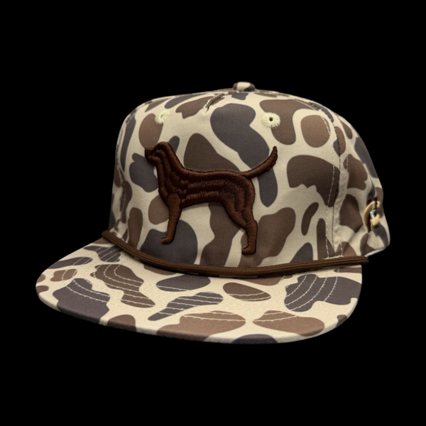 Lost Dog Youth Slough Oldscool Camo Relaxed Flatbill Hat
