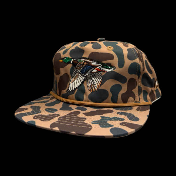 Lost Duck Oldscool Chocolate Camo Relaxed Rope Hat