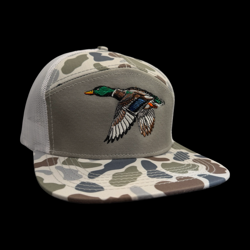 Lost Duck Brackish 7 Panel Flatbill Hat