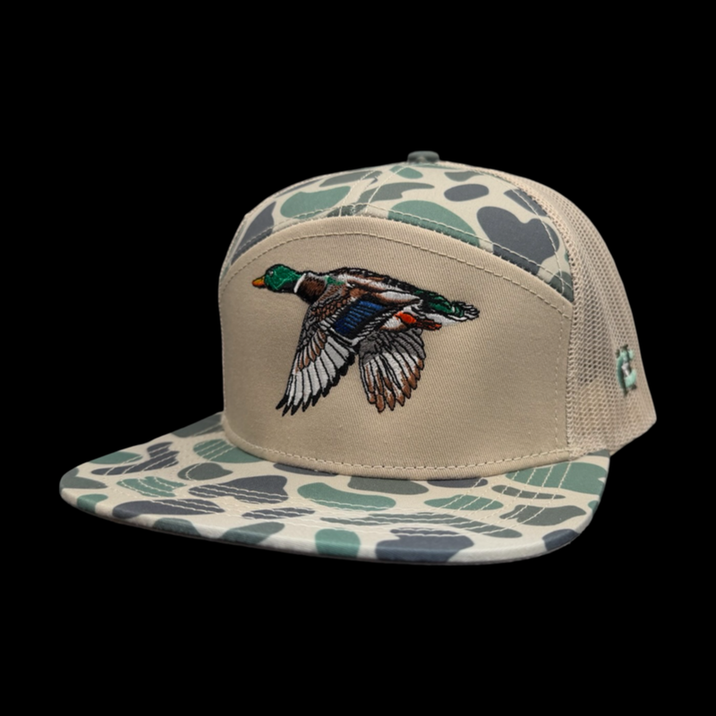 Lost Duck Oldscool Marsh 7 Panel Flatbill Hat