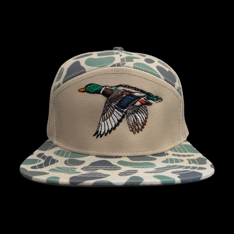 Lost Duck Oldscool Marsh 7 Panel Flatbill Hat