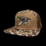 Lost Duck Oldscool Chocolate Camo 7 Panel Flatbill Hat