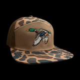 Lost Duck Oldscool Chocolate Camo 7 Panel Flatbill Hat