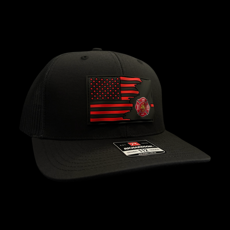 Richardson 112 3D Fire Dept. Waving “Give Back” Trucker Hat