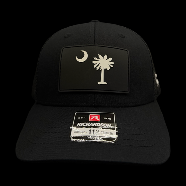 Richardson 112 SC Blackout Palmetto Moon Youth Trucker Hat