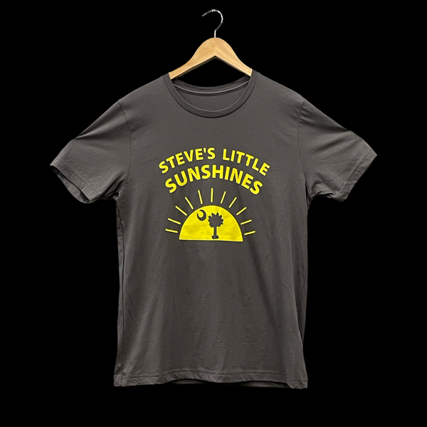 Remember Steve Give Back Little Sunshines Unisex Charcoal T-Shirt