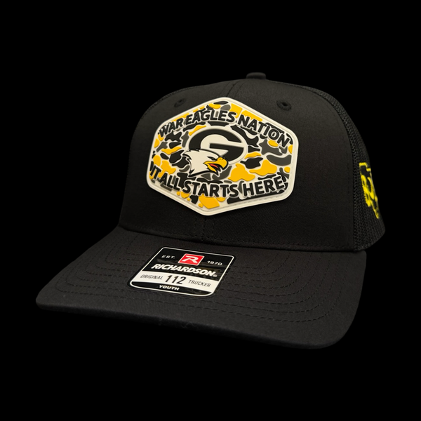 Richardson 112 YOUTH GCA Camo 803 Trucker Hat