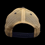 1776 Legacy Navy Khaki Palmetto Moon Relaxed Trucker Hat