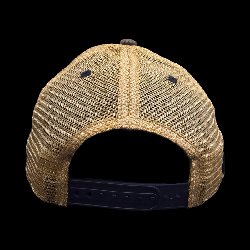 1776 Legacy Navy Khaki Palmetto Moon Relaxed Trucker Hat