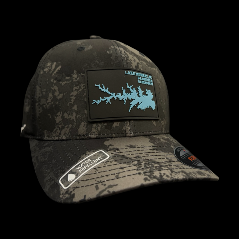 Flexfit Lake Murray Veil Camo Water Proof Fitted Hat
