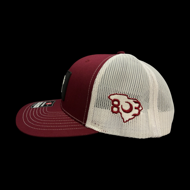 Richardson 112 SC 803 Garnet White Performance Trucker Hat