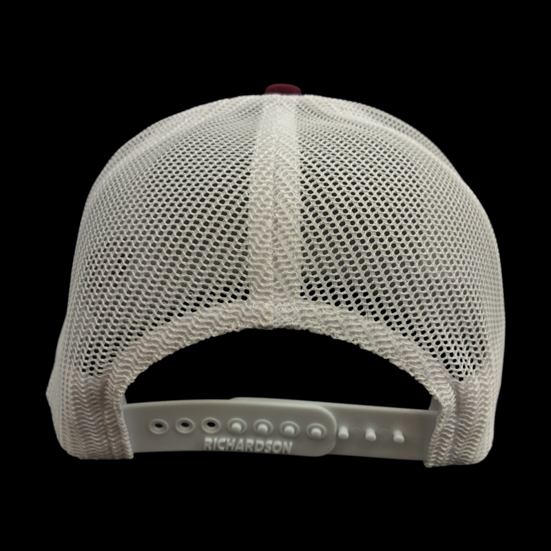 Richardson 112 SC 803 Garnet White Performance Trucker Hat