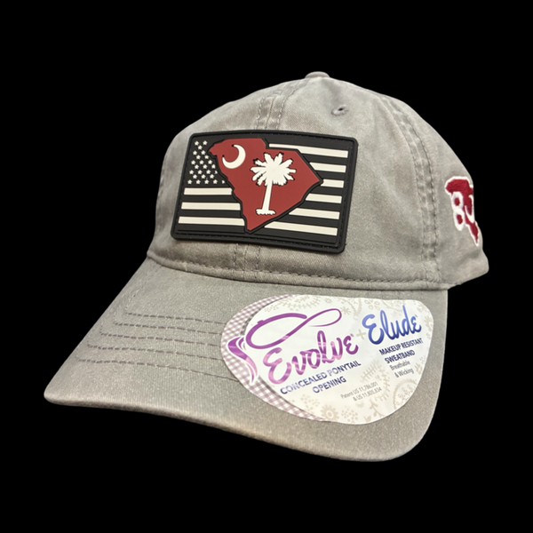Infinity Garnet Patriotic 803 Ponytail Hat