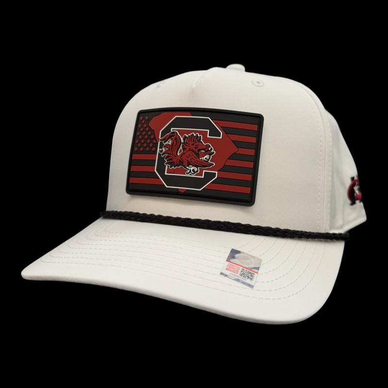 Richardson 258 Gamecock Nation White Performance Rope Hat