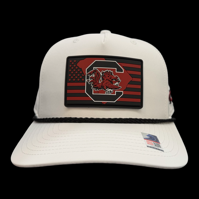 Richardson 258 Gamecock Nation White Performance Rope Hat