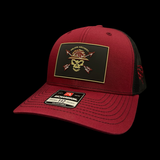 Pelion Archer’s Grit 803 Performance Maroon Black Trucker Hat