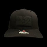 Richardson 112 Hometown Rooster Blackout Performance Trucker Hat