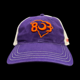 Richarson 111 803 Purple Clemson Relaxed Trucker Hat