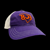 Richarson 111 803 Purple Clemson Relaxed Trucker Hat