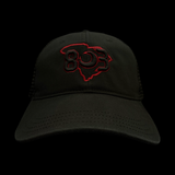 Richardson 111 803 Gen II Black Garnet Relaxed Trucker Hat