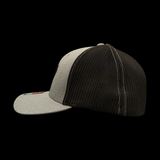 864 Richardson 110 Heather Gray Fitted Trucker Hat
