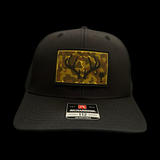 Richardson 112 Black Antlers Camo Trucker Hat