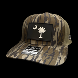 Richardson 112 Bottomland Black Palmetto Moon Performance Trucker Hat