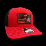 Richardson 112 Red 3D Fire Dept. Waving “Give Back” Trucker Hat