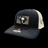 Richardson 864 Navy White Performance PVC Trucker Hat