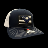 Richardson 864 Navy White Performance PVC Trucker Hat