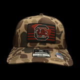 Gamecocks Nation 803 Richardson 112 Duck Camo Performance PVC Trucker Hat