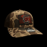 Gamecocks Nation 803 Richardson 112 Duck Camo Performance PVC Trucker Hat