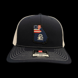 Richardson 112 Georgia Betsy Ross Navy Performance Trucker Hat