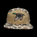 Lost Duck Slough Oldscool Camo 7 Panel Flatbill Hat