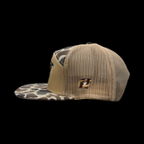 Lost Duck Slough Oldscool Camo 7 Panel Flatbill Hat