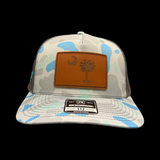 Richardson Genuine Leather Palmetto State Saltwater Duck Camo Trucker Hat
