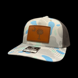 Richardson Genuine Leather Palmetto State Saltwater Duck Camo Trucker Hat
