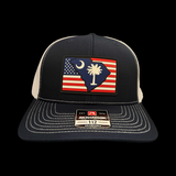 Richardson 112 South Carolina 843 Patriotic Performance Trucker Hat